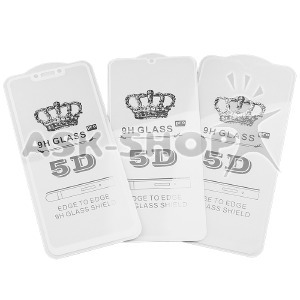 Стекло защитное iPhone 7+/8+ 2.5D Full Glue белое - фото