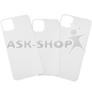 Стекло защитное iPhone 11 Pro Max ЗАДНЕЕ белое в т.у. - фото