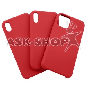 Силикон iPhone 11 Pro Max "Soft touch" Original Red (14) лого - фото