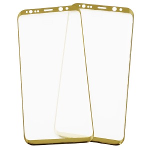 Стекло защитное Samsung G965/S9+(plus) 3D золото в т.у.# - фото