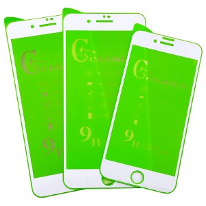 Стекло защитное iPhone 6/7/8/SE 2020 9DH Ceramics белое в т.у. - фото