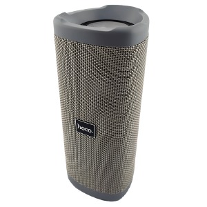 Колонка Hoco HC4 5W/BT5.0/USB/AUX/microSD/FM/1500mAh/TWS/IPX5 20х8,8х8,1см серая - фото