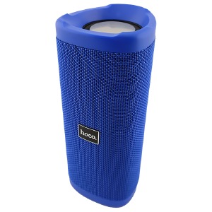 Колонка Hoco HC4 5W/BT5.0/USB/AUX/microSD/FM/1500mAh/TWS/IPX5 20х8,8х8,1см синяя - фото
