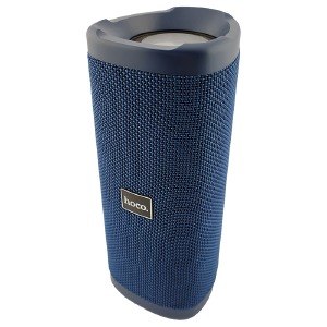 Колонка Hoco HC4 5W/BT5.0/USB/AUX/microSD/FM/1500mAh/TWS/IPX5 20х8,8х8,1см темно-синяя - фото