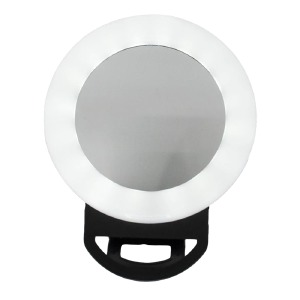 Селфи-кольцо подсветка RGB (питание акб) A4s 12см черная - фото