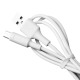 Кабель microUSB Hoco X25 2A белый 1м (30) - фото 2