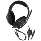 Наушники компьютерные Onikuma X9 USB/3,5(папа)+переходник 3,5(мама)-2х3,5 (папа)/LED RGB подсветка черные 2,2м - фото 1