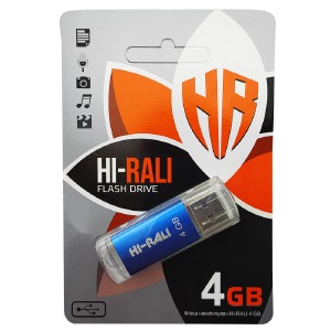USB 4GB 2.0 Hi-Rali Rocket Series синяя - фото