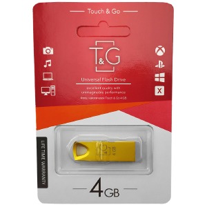 USB 4GB 2.0 T&G 117 metall series золотая - фото