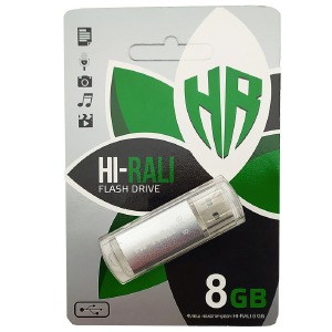 USB 8GB 2.0 Hi-Rali Rocket Series серебряная - фото