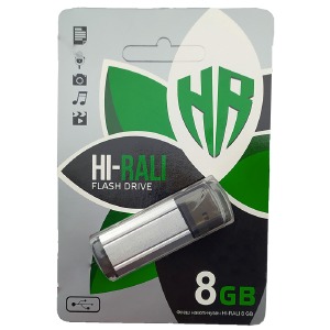 USB 8GB 2.0 Hi-Rali Stark Series серебряная - фото