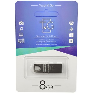 USB 8GB 2.0 T&G 117 metall черная - фото