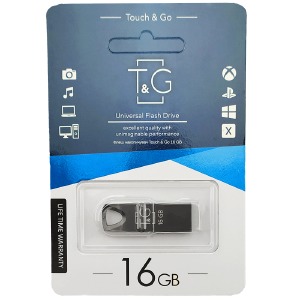 USB 16GB 2.0 T&G 117 metall Series черная - фото
