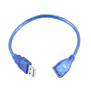 Удлинитель USB  мама-папа 2.0 0.3м синий  - фото