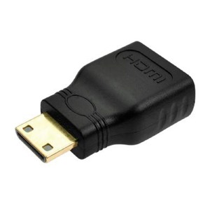 Переходник HDMI(мама)-miniHDMI(папа) черный - фото