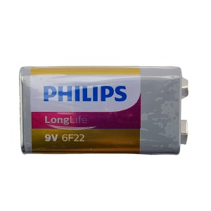 6F22 Батарейки Philips (крона) по 1 шт/цена за 1 бат. - фото