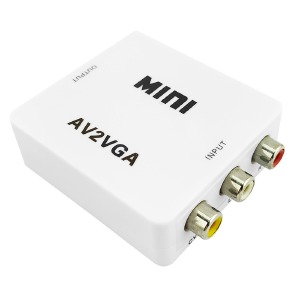 Конвертер AV (3RCA)-VGA белый - фото