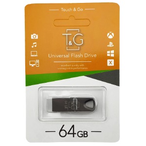 USB 64GB 2.0 T&G 117 Metal черная - фото