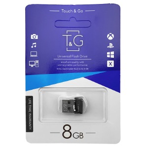 USB 8GB 2.0 T&G 010 shorty series черная (короткая) - фото