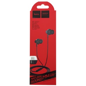 Hands Free 3.5 Hoco M14 черные 1,2м - фото