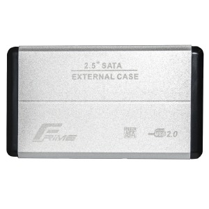 Внешний карман Frime Sata HDD\SSD 2.5, USB 2.0 metall стальной - фото
