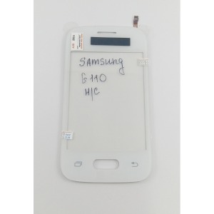 Сенсор (Touchscreen) Samsung G110 белый high copy - фото
