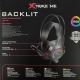 Наушники компьютерные XTRIKE GH-709 USB/3,5(папа)+переходник 2х3,5(мама)-2х3,5 (папа)/LED RGB подсветка черные 2,1м - фото 3