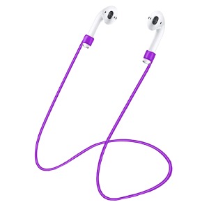 Шнурок держатель airPods фиолетовый - фото