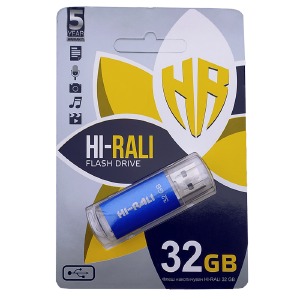 USB 32GB 2.0 Hi-Rali Rocket Series синяя - фото