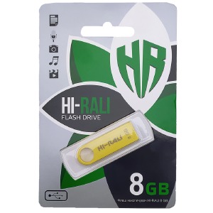 USB 8GB 2.0 Hi-Rali Shuttle Series золотая - фото