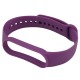 Ремешок для фитнесс браслета Mi Band 5/6 цветной однотонный фиолетовый (10) - фото 1