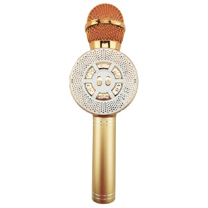 Караоке микрофон WS-669 розовое золото - фото