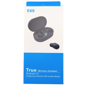 Hands Free Bluetooth E6s TWS/BT5.1/45mAh/380mAh/LED дисплей (Airdots style) рожеві - фото