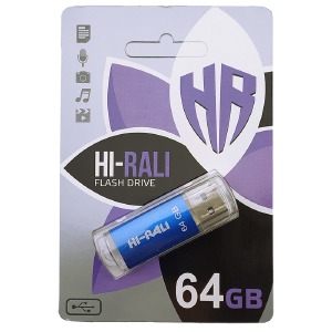USB 64GB 2.0 Hi-Rali Rocket series синяя - фото