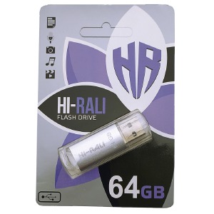 USB 64GB 2.0 Hi-Rali Rocket series серебряная - фото
