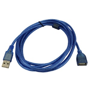 Удлинитель USB (мама-папа) 2.0 3м синий  - фото