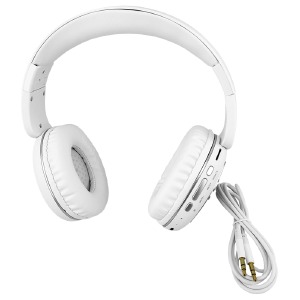 Наушники большие MP3 + Bluetooth Hoco W23 белые - фото