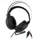 Наушники компьютерные Hoco ESD04 USB/2x3.5/LED RGB подсветка черные 2м - фото 1