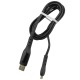 Кабель iPhone Lightning Hoco S6 2.4/Led дисплей/таймер плоский черный 1,2м (15) - фото 1