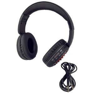 Наушники большие MP3 + Bluetooth Hoco W23 черные - фото
