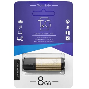 USB 8GB 2.0 T&G 121 Vega series золотая - фото
