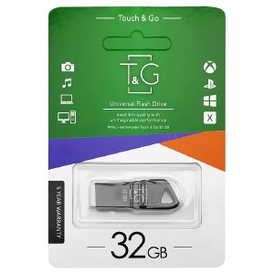 USB 32GB 2.0 T&G 114 metall Series черная - фото