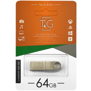 USB 64GB 2.0 T&G 026 Metal серебряная - фото