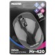 Компьютерная мышка беспроводная Maxxter Mr-420 3 кнопки/USB 2.4GHz/1200DPI блистер черная - фото 1