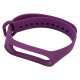 Ремешок для фитнесс браслета Mi Band 3/4 цветной однотонный фиолетовый (10) - фото 1