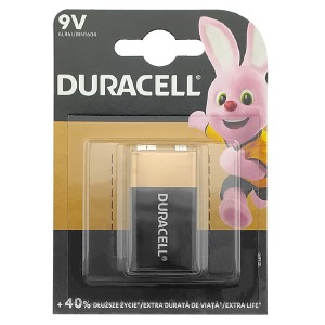 6LR61 Батарейки Duracell щелочная (крона) по 1 шт/цена за 1 бат. - фото