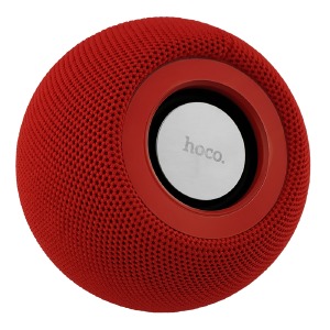 Колонка Hoco BS45 5W/BT5.0/USB/AUX/microSD/FM/500mAh/TWS 9,8х9,8х8,5см красная - фото
