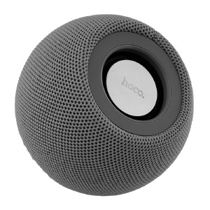 Колонка Hoco BS45 5W/BT5.0/USB/AUX/microSD/FM/500mAh/TWS 9,8х9,8х8,5см серая - фото