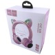 Hands Free большие Bluetooth Hoco W27 Cat ear LED ушки/RGB/BT5.0/TFcard/AUX/mic/300mAh серый - фото 1