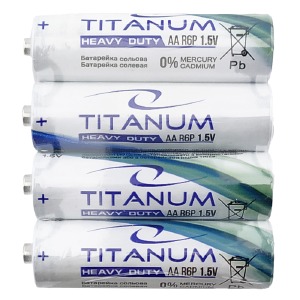 R06 Батарейки Videx Titanium AA солевые по 4 шт (пальчиковые)/цена за 1 бат. (40) - фото